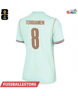 Günstige Frankreich Aurelien Tchouameni #8 Auswärtstrikot Damen WM 2026 Kurzarm